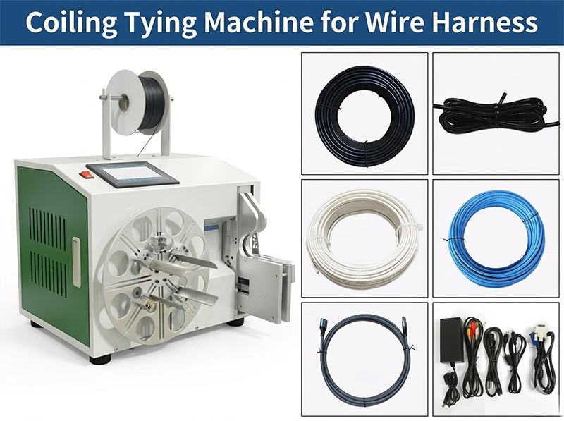 Macchina Automatica per Avvolgere e Legare Cavi WPM-212L | JINGWEI