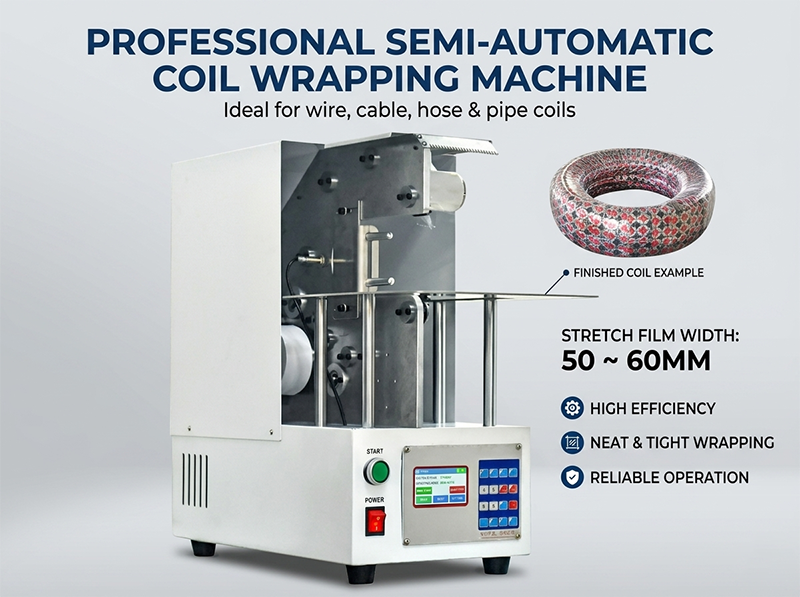 Incartatrice Semi-Automatica per Cavi WPM-120X | Soluzione Professionale JINGWEI