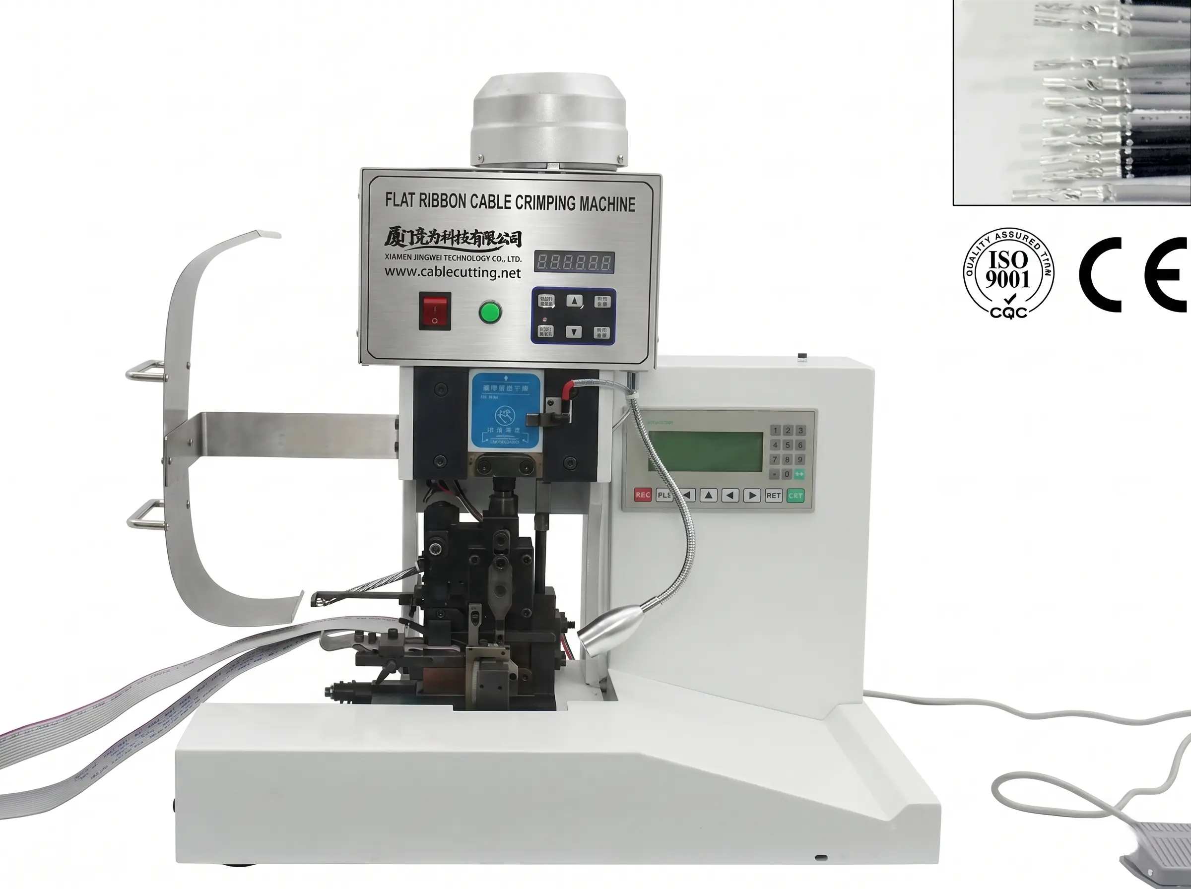 Crimpatrice Semiautomatica per Cavi Piatti WPM-FCCM-18 | JINGWEI