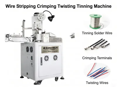 Macchina Automatica Crimpatura Torsione Stagnatura Cavi Un Lato WPM-151T