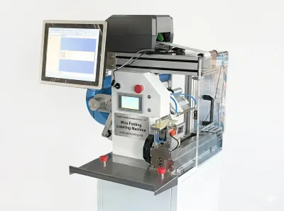 Macchina Semi-Automatica Piegatura Etichettatura Filo JW-T107