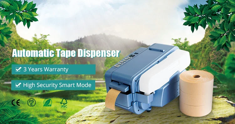 Macchina erogatrice di nastro gommato attivato ad acqua, Macchina a nastro di carta gommata, Macchina a nastro gommato, Macchina a nastro gommato Kraft 