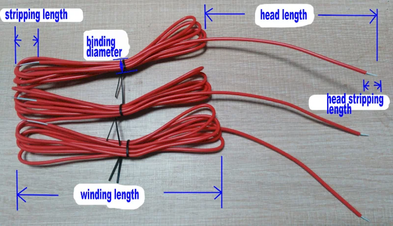 campione di rilegatrice per avvolgimento per taglio cavi di alimentazione completamente automatica WPM-CRT-03M, rilegatrice per avvolgimento di strisce tagliate per cavi, rilegatrice automatica per strisce tagliate, rilegatrice per cavi con cavo di alimentazione