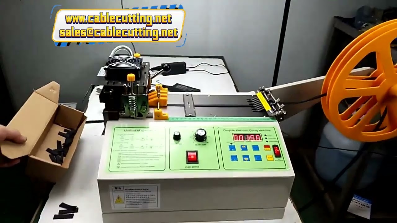 Macchina Tagliatrice Automatica per Tubi Termoretraibili, PVC, Gomma e Guaine Intrecciate | Taglio di Precisione