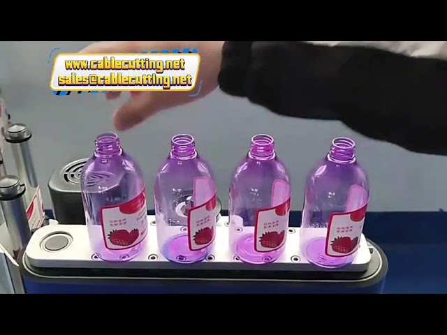Etichettatrice Automatica per Bottiglie Tonde – Applicazione su 2 Lati con Codificatore per Sapone Liquido