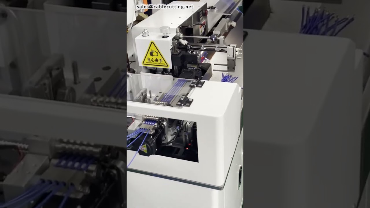 Macchina multifunzione per crimpatura e stagnatura terminali | Crimpatrice automatica per cavi #macchina #crimpatricecavi #fabbrica