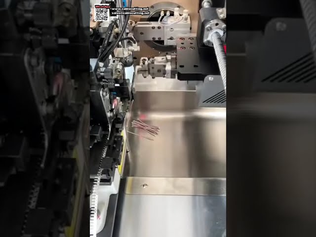 Macchina automatica per cavi a nastro: separazione, taglio, crimpatura doppia e stagnatura singola