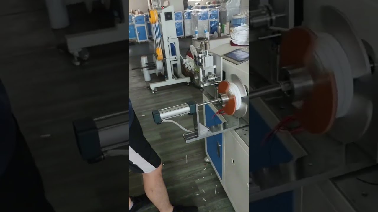 Macchina automatica per conteggio, smistamento, taglio, avvolgimento e legatura cavi - Tutto in uno #automazione
