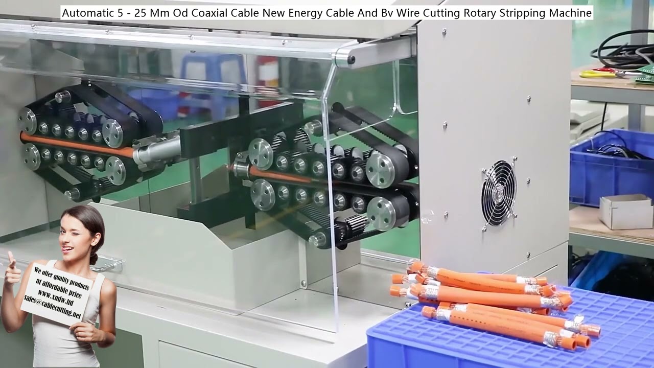 Spellafili Automatico Rotativo per Cavi Coassiali 5-25mm | Taglia e Pela Cavi Energia e BV