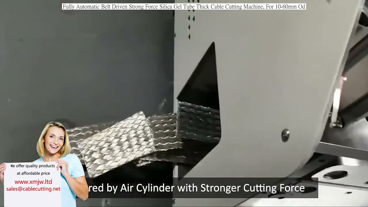 Taglierina Automatica a Cinghia per Tubi in Silicone e Cavi Spessi Ø 10-60mm