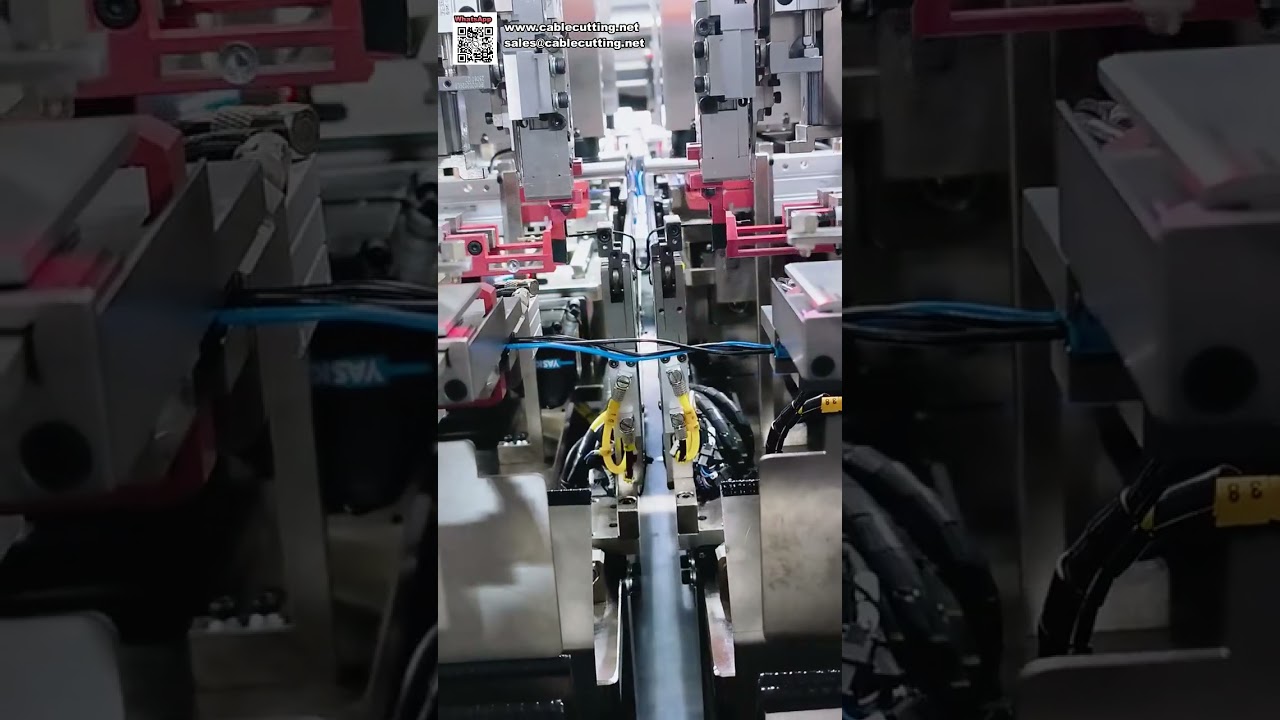 Máquina Automática de Crimpagem de Terminal Dupla Cabeça e Inserção de Invólucro com Alta Compatibilidade - Versão Curta