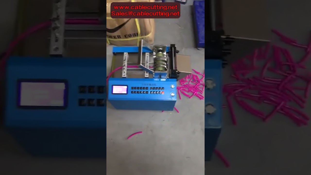 Macchina Automatica per Taglio Tubi Termorestringenti e Nastri Nichel - Tagliatrice per Guaine e Nastri