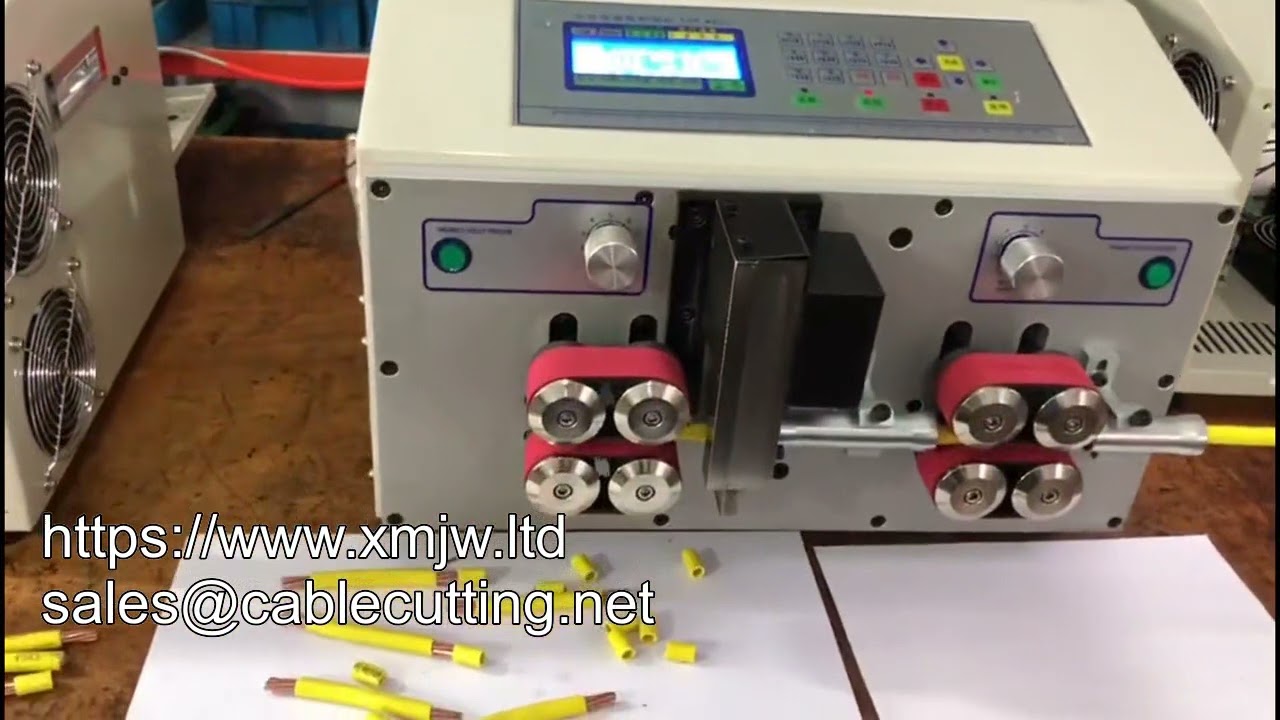 WPM 04xl: Macchina Automatica di Alta Precisione per Taglio e Spelatura di Cavi di Rame di Grande Diametro