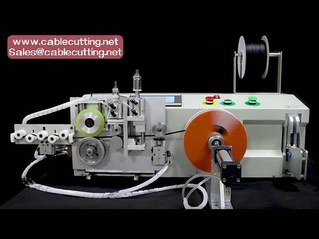 Macchina automatica per conteggio, taglio, avvolgimento e legatura di cavi