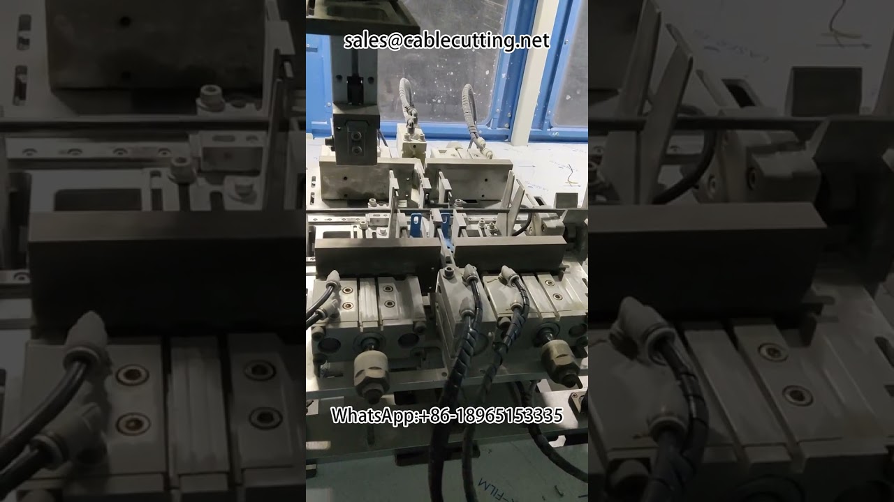 Macchina automatica per avvolgimento, spelatura e legatura dei cablaggi #impianto lavorazione cablaggi #terminal