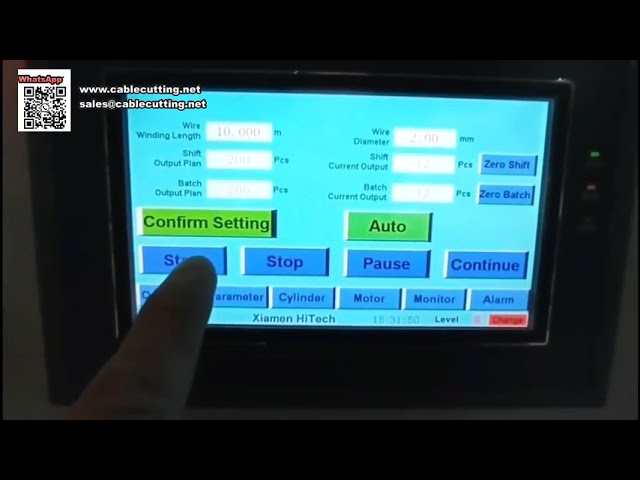 Macchina Automatica per Avvolgimento e Legatura di Fili per Trimmer su Cartoncino Sospeso