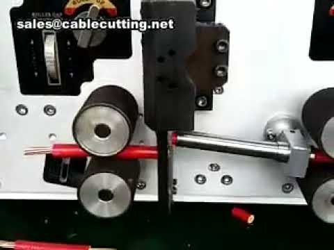 Macchina Automatica per Taglio e Spelatura Cavi – Alta Precisione