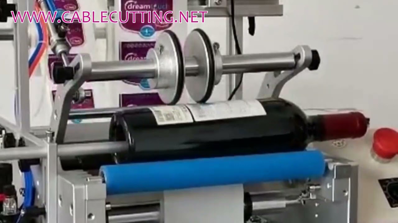 Macchina Etichettatrice Semi-Automatica per Bottiglie Tonde a Doppia Etichetta