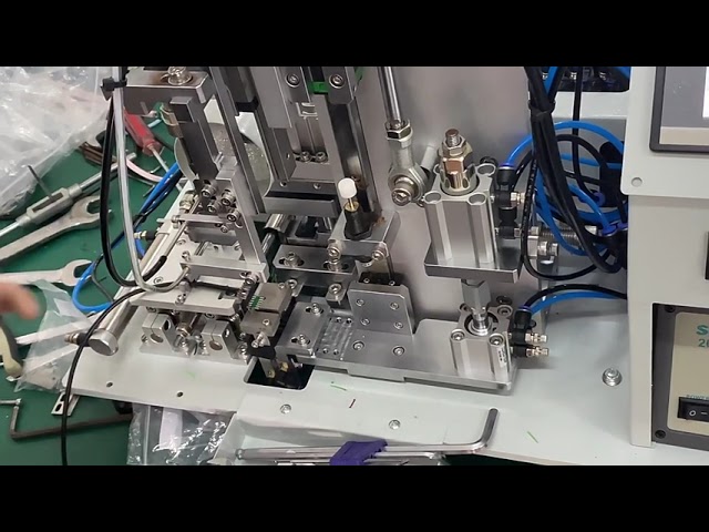 Macchina semiautomatica multifunzione per saldatura e spelatura cavi USB