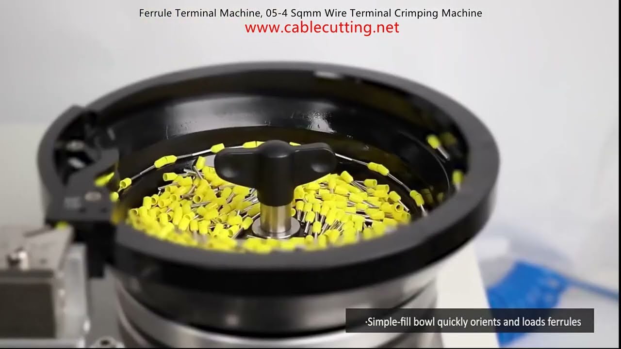 Macchina crimpatrice automatica per terminali a ghiera da 0,5 a 4 mm²