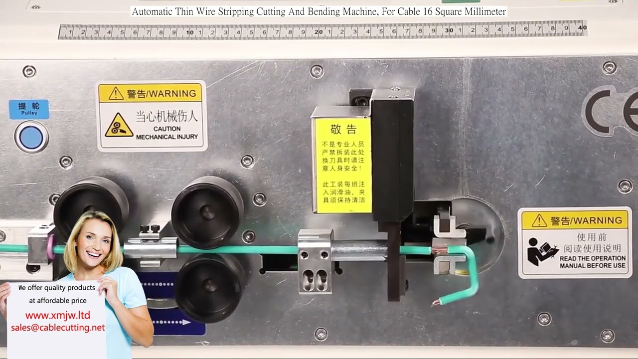 Macchina Automatica per Spellatura, Taglio e Piegatura Cavi Sottili – Fino a 16 mm²