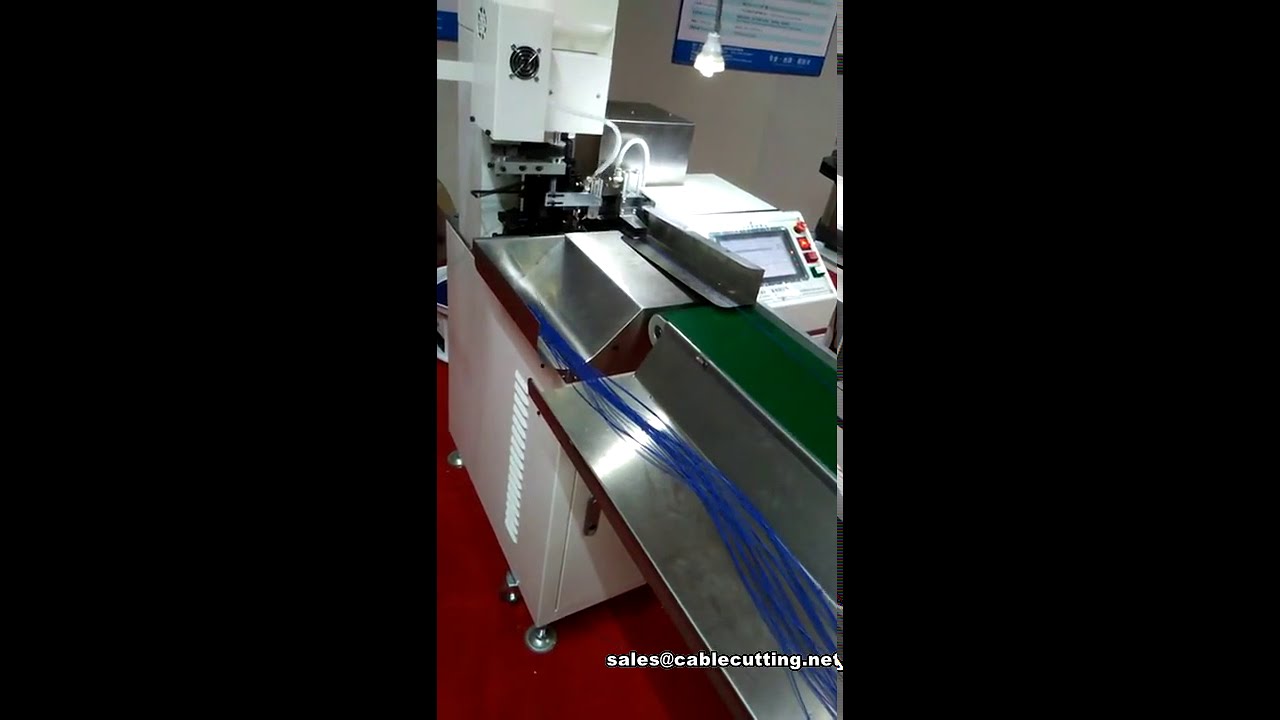 Macchina automatica per taglio, spelatura e crimpatura di fili lunghi – alta efficienza industriale