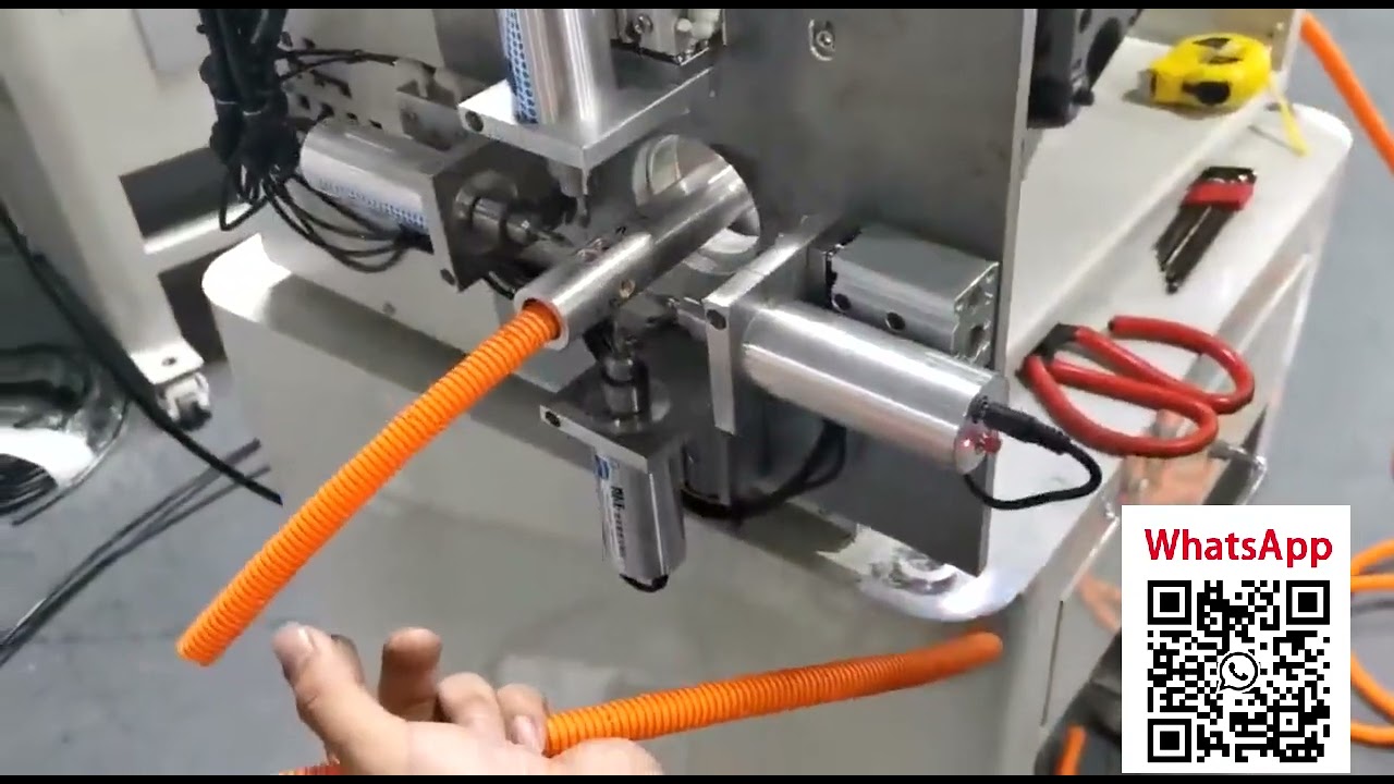 Macchina Automatica per Taglio, Fenditura e Punzonatura di Tubi Corrugati