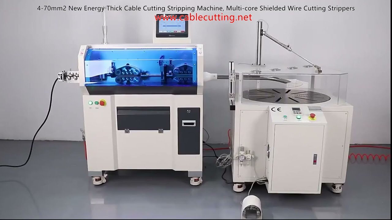 Macchina per taglio e spelatura cavi spessi 4-70mm² per nuova energia – Spelacavi automatico per fili multi-core e schermati