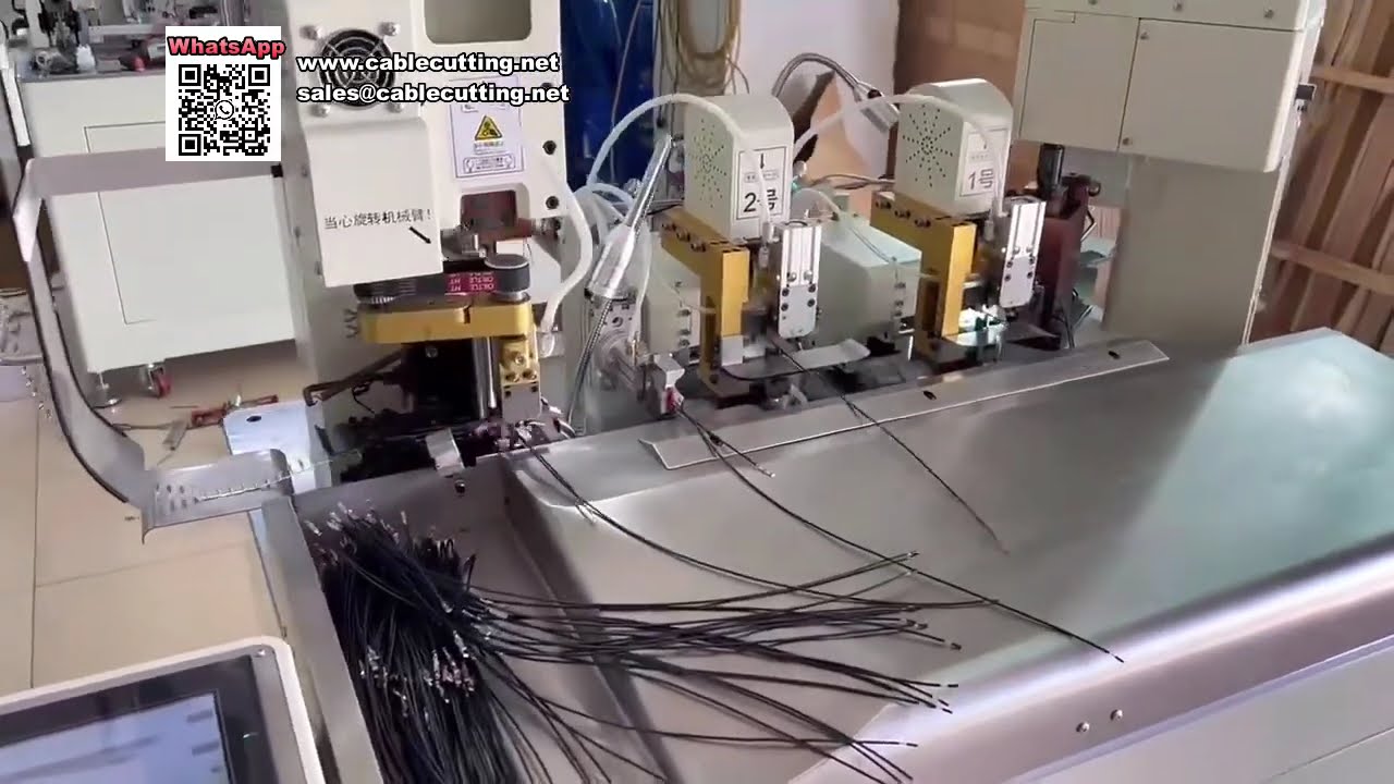 Intelligent 2 in 1 Terminal Crimping Machine for Wire Harness Manufacturing Lines