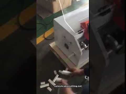 Macchina taglia tubi corrugati per tubi termoretraibili, plastica circolare, PVC e gomma