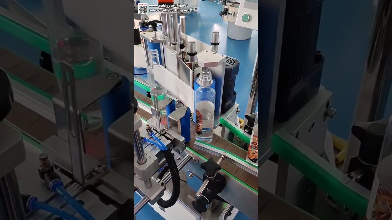 Macchina Etichettatrice Automatica ad Alta Velocità per Bottiglie d'Acqua - Applicatore Etichette per Bevande