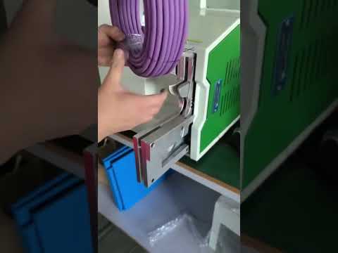 Macchina per fascette cavi diametro grande 40-80mm – Video reale in fabbrica #fabbrica #macchina #spelacavi