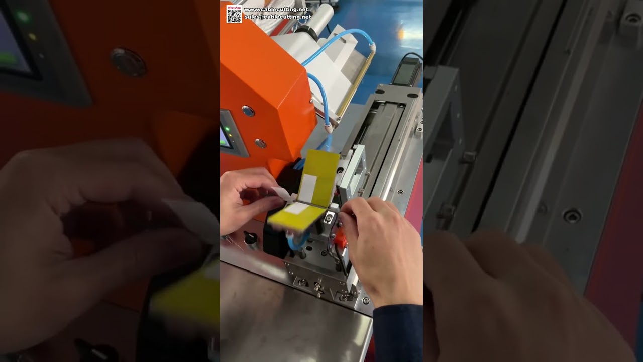 Macchina Etichettatrice per Cavi con Sensore ad Alta Sensibilità - Applicatore Automatico di Adesivi Piegacavi