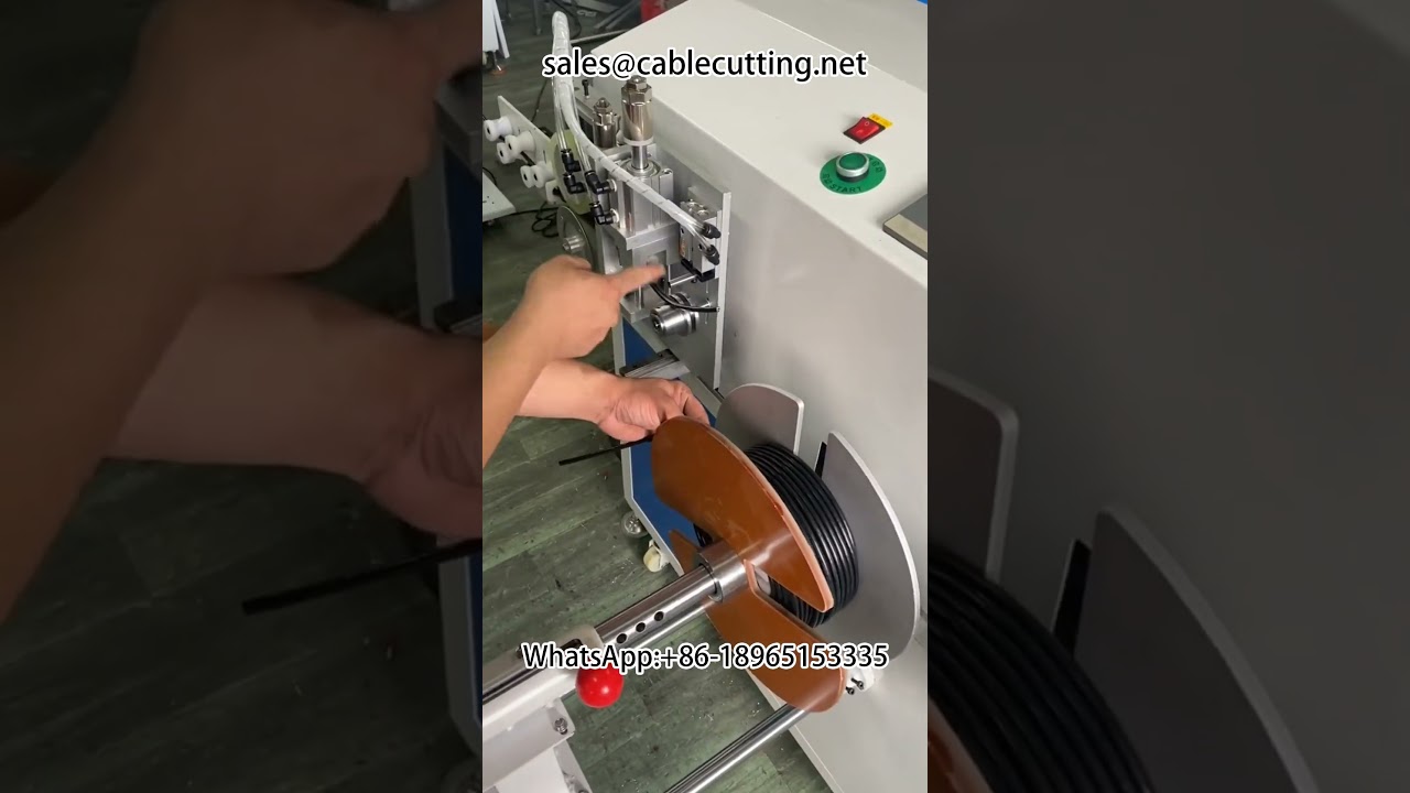Automatic metre counting sorting cutting winding and tying machine #metre counting winding machine