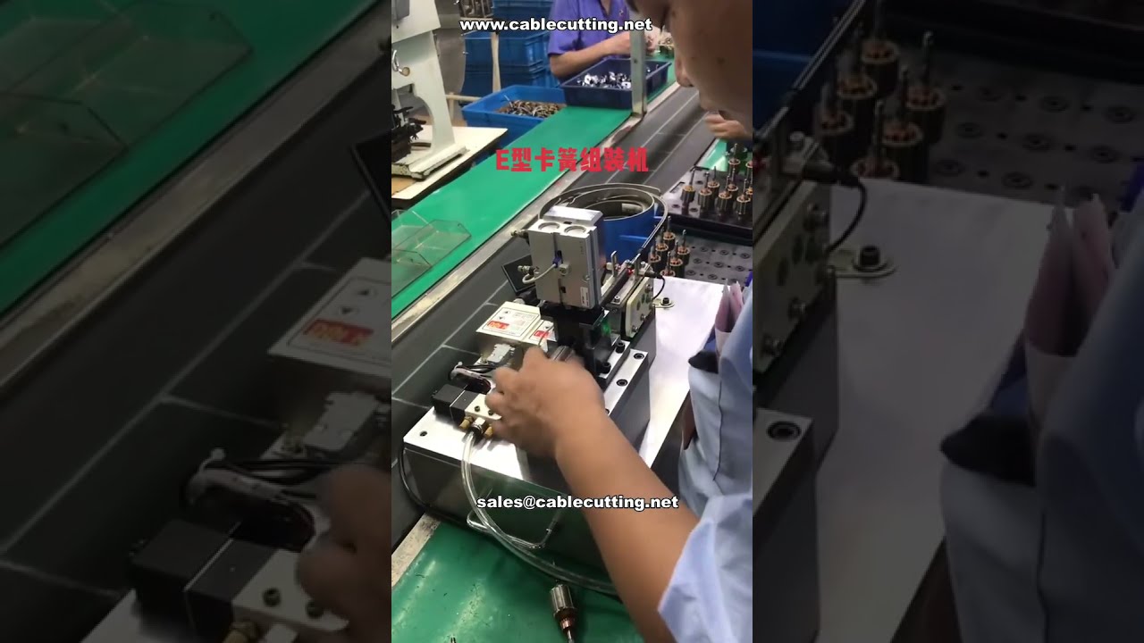 Macchina automatica per assemblaggio E-Clip e Circlip - Automazione produzione motori