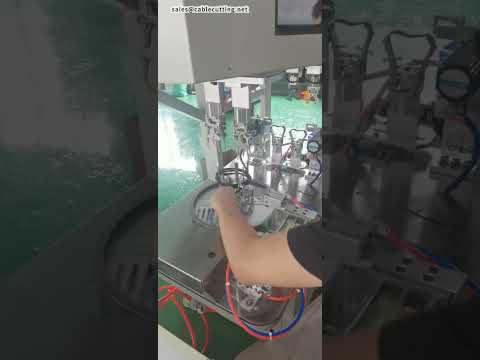 Macchina per legatura doppia circolare di cavi HDMI – Installazione in loco OK #fabbrica #macchina