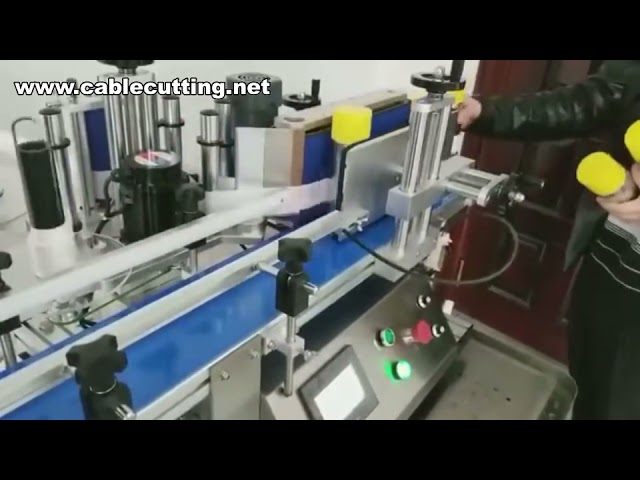Etichettatrice Automatica da Tavolo per Barattoli e Lattine Rotondi, Macchina per Etichettare Bottiglie Piccole, Compatta e Full Auto
