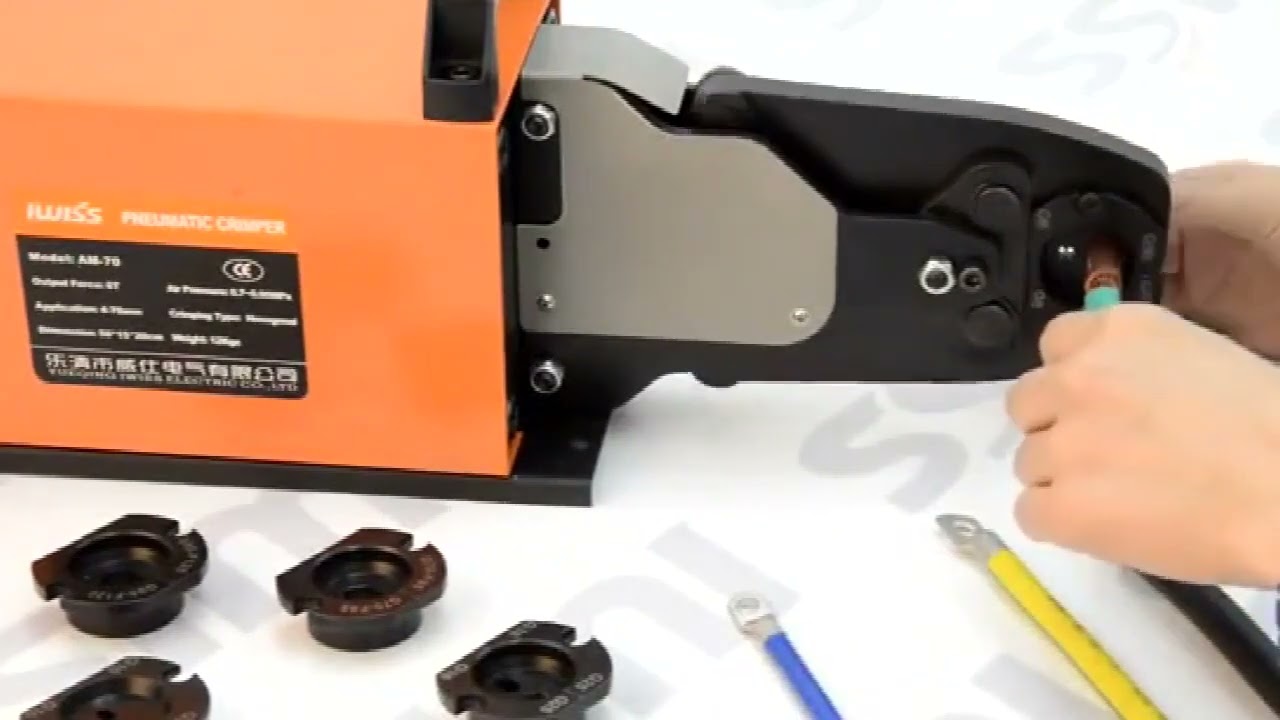 Crimpatrice Pneumatica Professionale LY AM 240 - per Cavi da 6 a 240mm² con Morsetto 110V