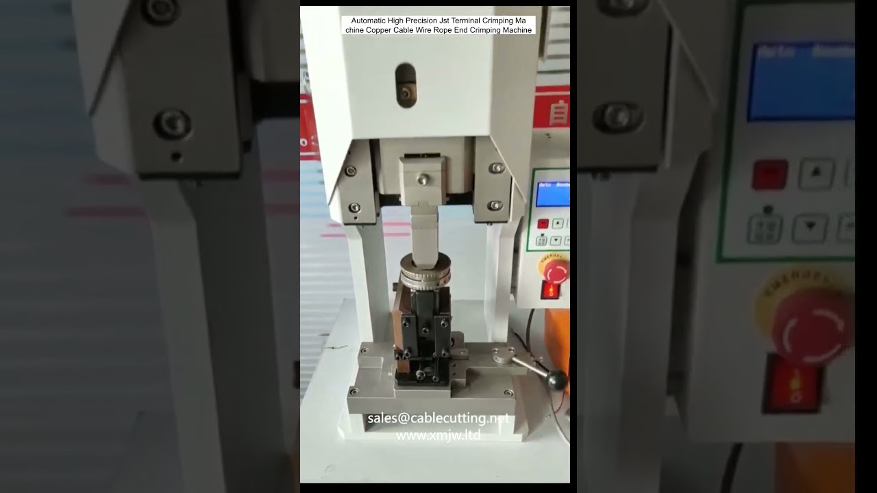 Crimpatrice Automatica di Alta Precisione per Terminali JST | Crimpatura per Cavi in Rame e Funi Metalliche